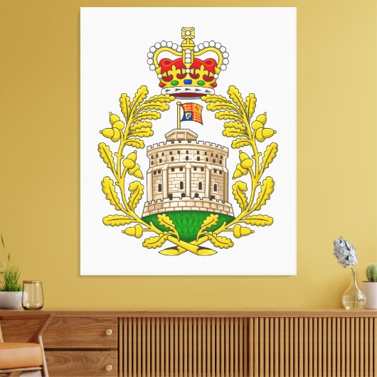 Windsor Royal Coat of Arms Canvas Afdruk (Insitu (Woonkamer))