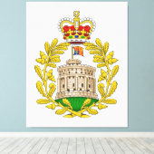 Windsor Royal Coat of Arms Canvas Afdruk (Insitu (Houten vloer))