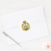 Windsor Royal Coat of Arms Ronde Sticker (Envelop)