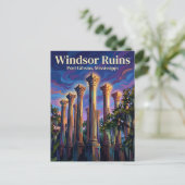 Windsor Ruïnes Mississippi Briefkaart (Staand voorkant)