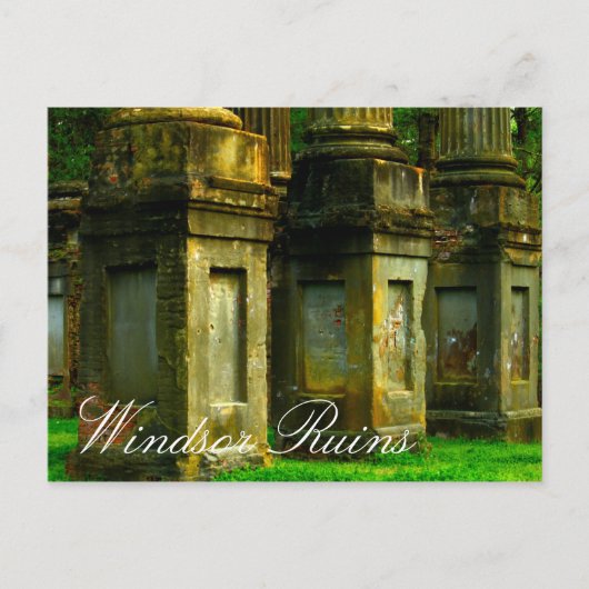 Windsor Ruins, Mississippi Briefkaart (Voorkant)