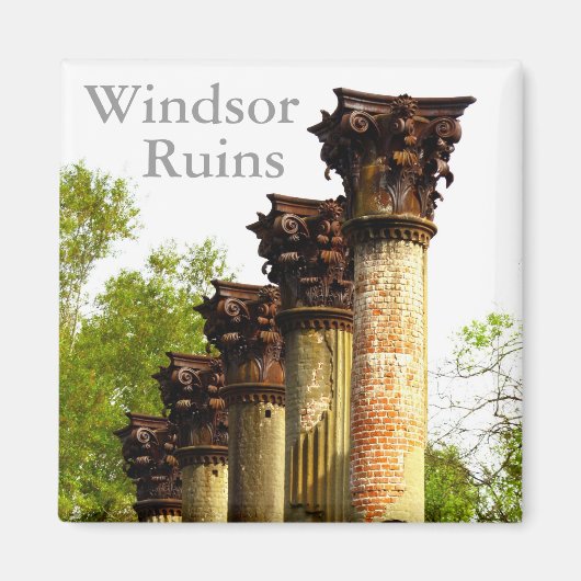 Windsor Ruins Mississippi koelkastmagneet Magneet (Voorkant)