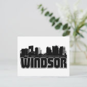 Windsor Skyline Briefkaart (Staand voorkant)