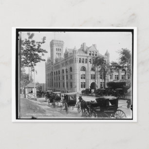 Windsor St. Station, Montreal, Vintage van Canada Briefkaart