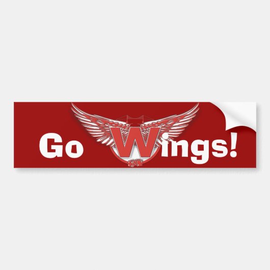 Windsor Wings Bumpersticker (Voorkant)