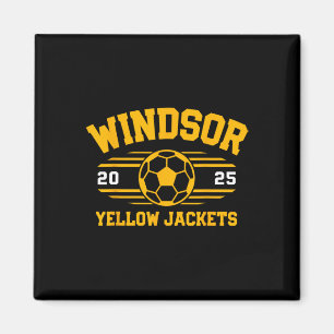 Windsor Yellow Jackets Voetbal Ll 2025 Magneet