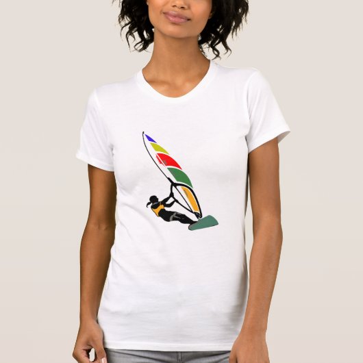 Windsurf met spanning t-shirt (Voorkant)