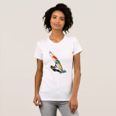Windsurf met spanning t-shirt (Voorkant volledig)