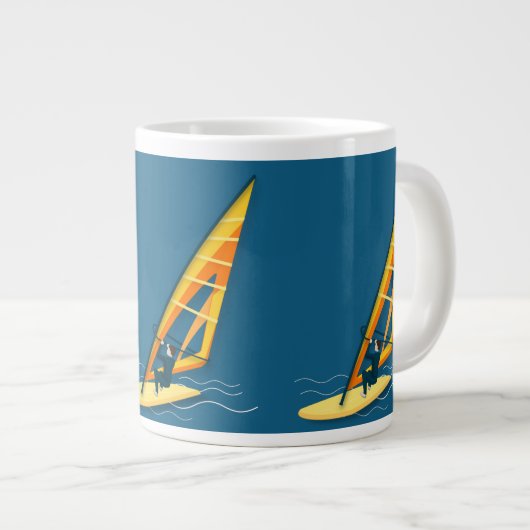 Windsurfbeker Grote Koffiekop (Voorkant rechts)