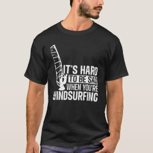 Windsurfbordsurfen op watersport t-shirt