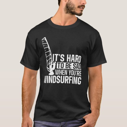 Windsurfbordsurfen op watersport t-shirt (Voorkant)