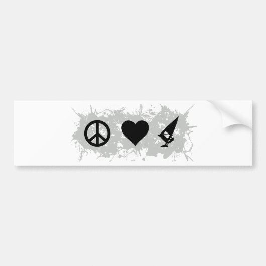 Windsurfen 1 bumpersticker (Voorkant)