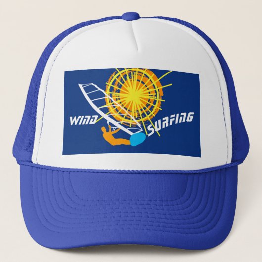 Windsurfen aanpasbaar trucker pet (Voorkant)