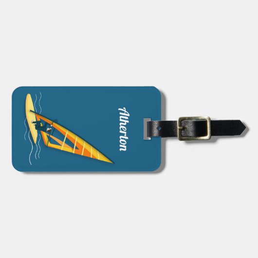 Windsurfen Bagagelabel (Voorkant horizontaal)