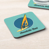 Windsurfen Bier Onderzetter (Linkerzijde)