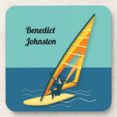 Windsurfen Bier Onderzetter (Voorkant)