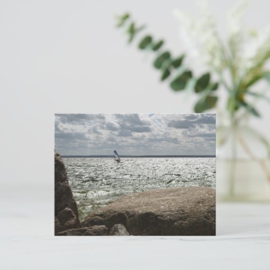 Windsurfen - briefkaart (Staand voorkant)