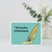Windsurfen Briefkaart (Staand voorkant)