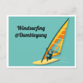 Windsurfen Briefkaart (Voorkant)