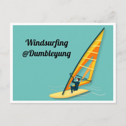 Windsurfen Briefkaart (Voorkant)