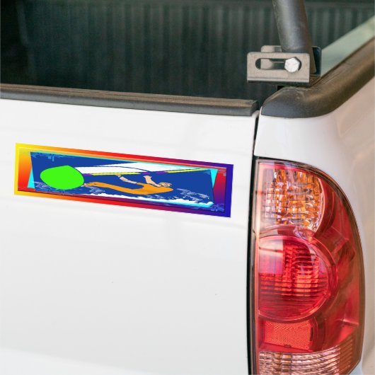 Windsurfen Bumpersticker (Op Truck)