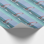Windsurfen Cadeaupapier (Hoek)