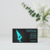 Windsurfen en zeilen aangepaste visitekaartjes (Staand voorkant)