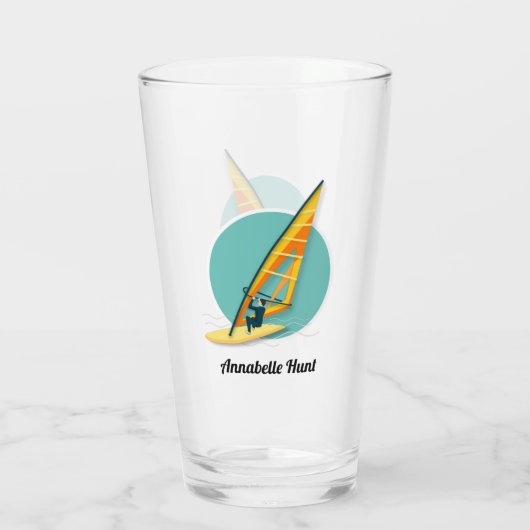 Windsurfen Glas (Achterkant)