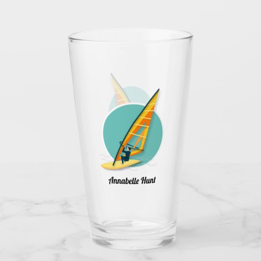 Windsurfen Glas (Voorkant)
