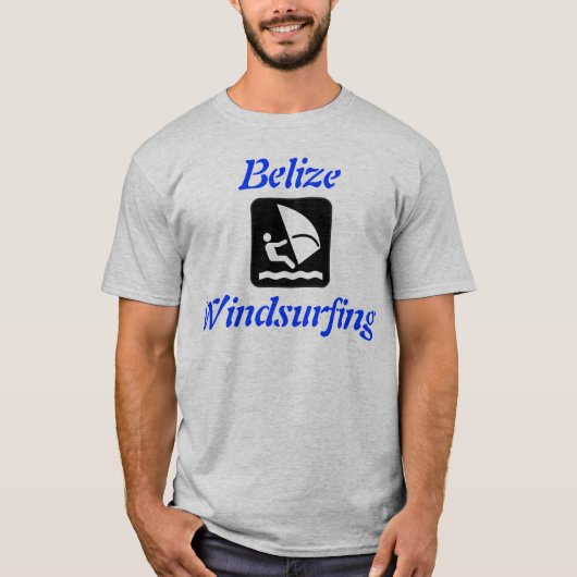 Windsurfen in Belize (San Pedro, Caye Caulker) T-shirt (Voorkant)