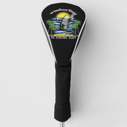 Windsurfen is het meest leuk golfheadcover (Voorkant)