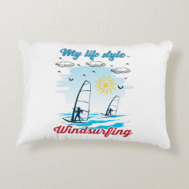 Windsurfen is mijn levensstijl Accent Pillow Kussen