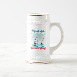 Windsurfen is mijn levensstijl bierpul