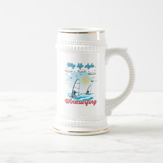 Windsurfen is mijn levensstijl bierpul