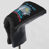 Windsurfen is mijn levensstijl golfheadcover (3/4 voorkant)