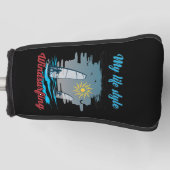 Windsurfen is mijn levensstijl golfheadcover (Voorkant)