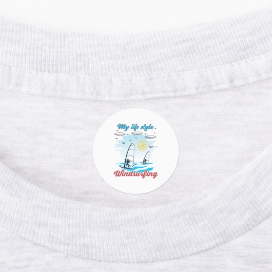 Windsurfen is mijn levensstijl labels (Aangebracht)