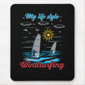 Windsurfen is mijn levensstijl muismat (Voorkant)
