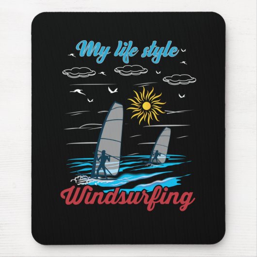 Windsurfen is mijn levensstijl muismat (Voorkant)