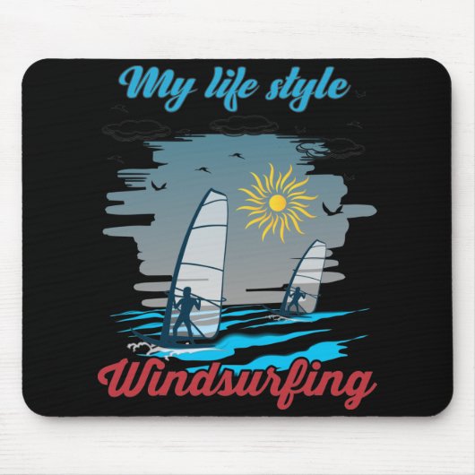 Windsurfen is mijn levensstijl muismat (Voorkant)