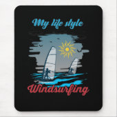 Windsurfen is mijn levensstijl muismat (Voorkant)