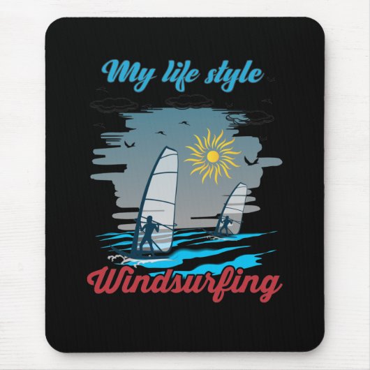 Windsurfen is mijn levensstijl muismat (Voorkant)