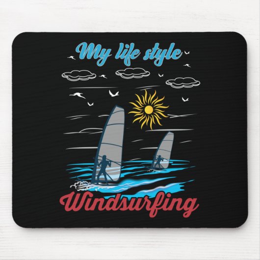 Windsurfen is mijn levensstijl muismat (Voorkant)