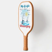 Windsurfen is mijn levensstijl pickleball paddle (Links)