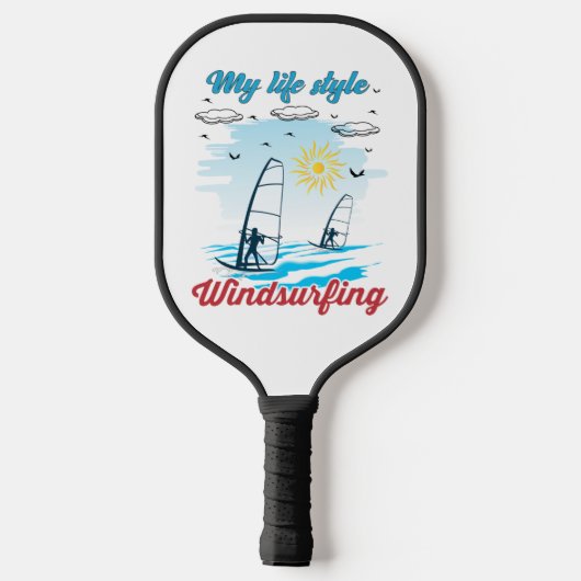 Windsurfen is mijn levensstijl pickleball paddle (Achterkant)