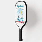 Windsurfen is mijn levensstijl pickleball paddle (Links)