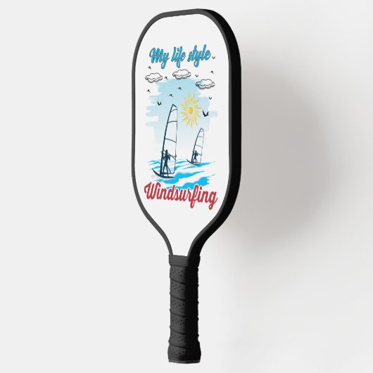 Windsurfen is mijn levensstijl pickleball paddle (Links)