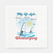Windsurfen is mijn levensstijl servet (Voorkant)