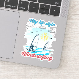 Windsurfen is mijn levensstijl sticker