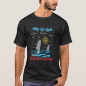 Windsurfen is mijn levensstijl t-shirt (Voorkant)